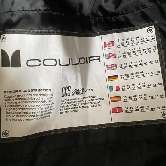 Vtg Couloir Mens Hooded Windbreaker Jacket Sz 40 Green Entrant Nylon Colorblock - Picture 8 of 16